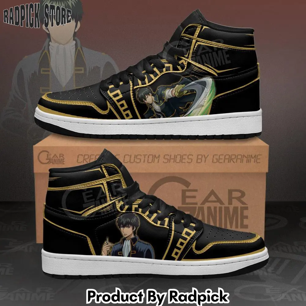 Hijikata toshiro air jordan high top sneakers anime  rp0247093
